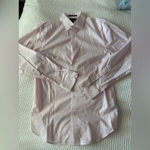 Pink Checkered Button-Up Shirt